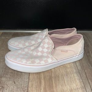 Pink Checkered Vans
